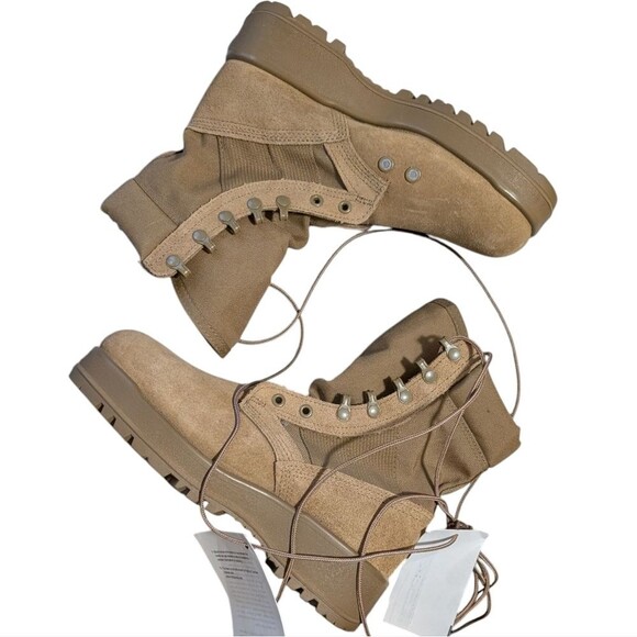 NWT Military Tan Desert Hot Weather Combat Boot Men's 6W Women's 38 Tactical - Picture 8 of 11